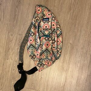 Kavu Women's Geometric Sling Bag - Pink, Blue, Cream